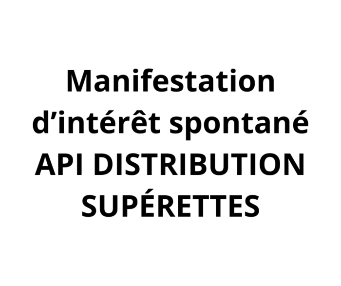 API Manifestation d'intérêt spontané