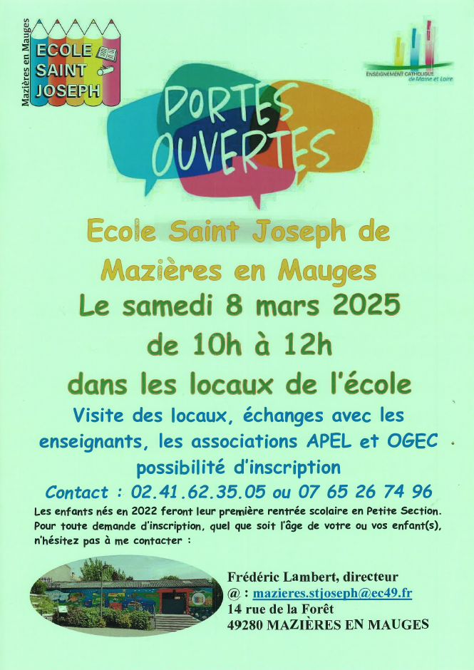 Ecole Portes Ouvertes  2025