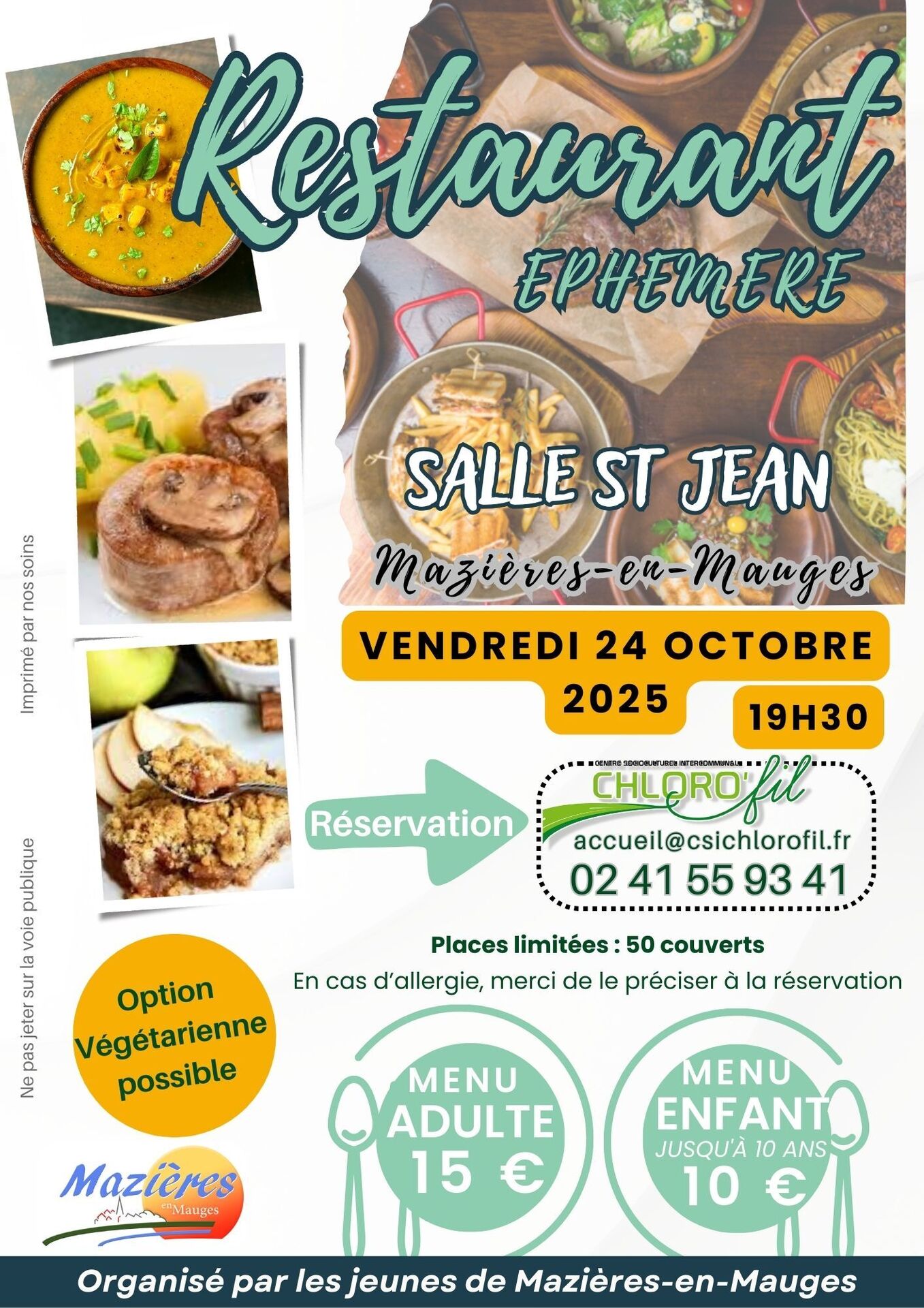 restaurant éphémère octobre 2025